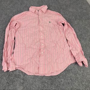 Ralph Lauren Pink Stripe Button-Down Men's Shirt